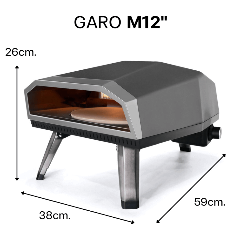 เตาแก๊สอบพิซซ่า KINGBE รุ่น GARO 360&deg; M12 (สำหรับพิซซ่าขนาด 12นิ้ว)